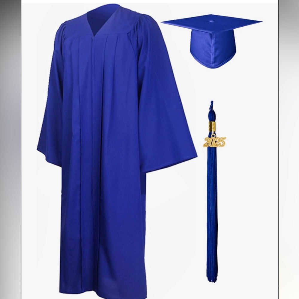❤️3/$25 Blue Cap & Gown 2025 Unisex